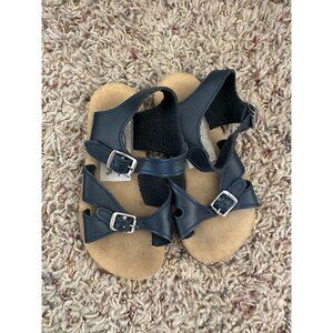 Zimmerman Shoes Girls Blue Sandals handmade buckle Leather summer